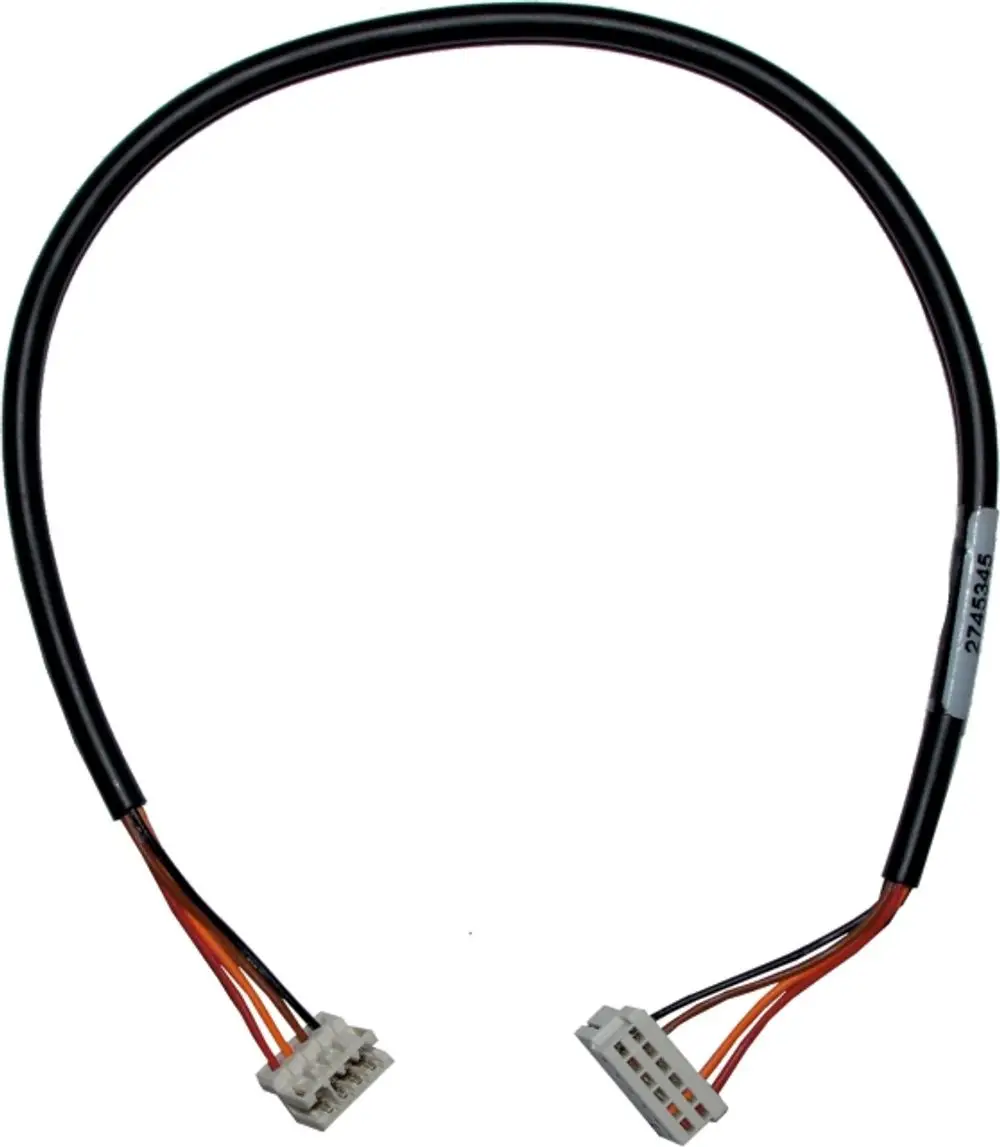 Verbindungskabel mit zwei Steckverbindern, geeignet für elektrische Anwendungen. Kabel von Wolf, schwarz mit mehreren Leitungen für Daten- oder Stromübertragung.